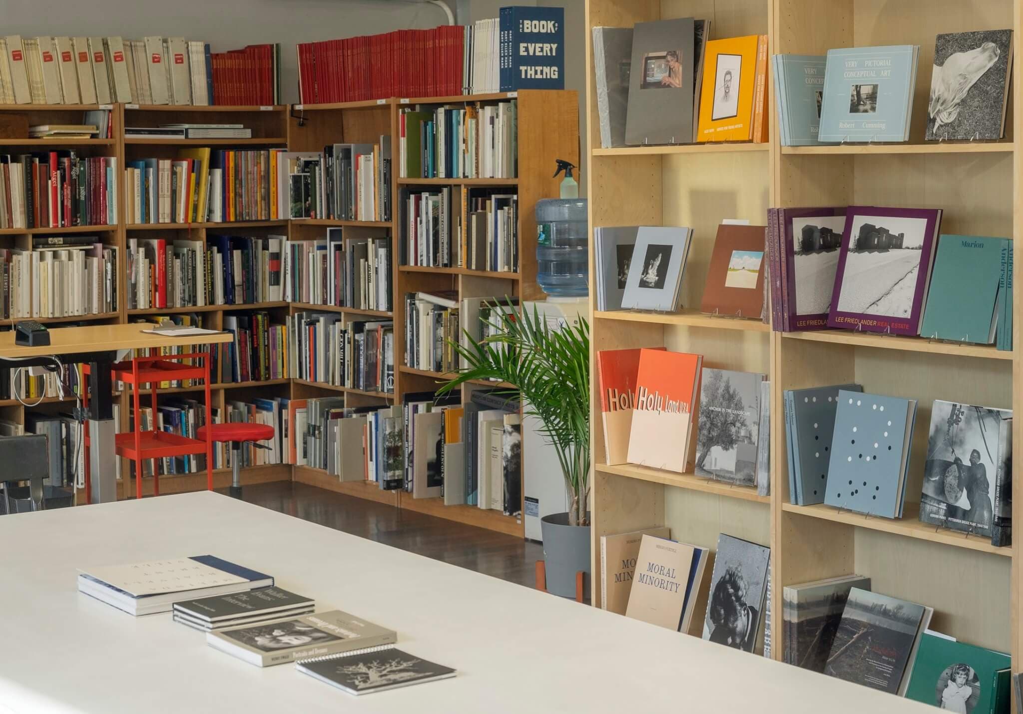 New and used photography books line the shelves of Boston's only photo bookstore.